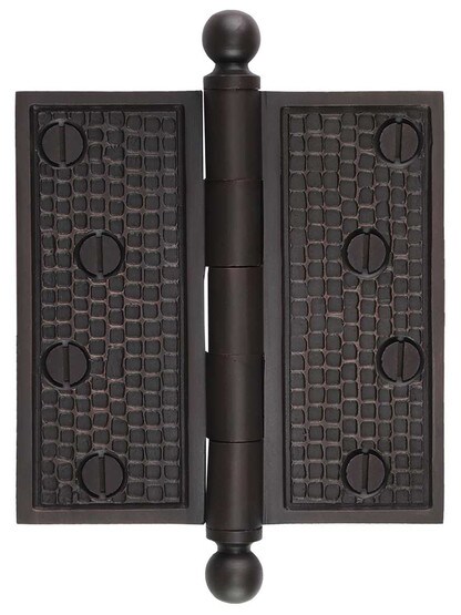 4 inch Arts and Crafts Ball-Tipped Door Hinge.